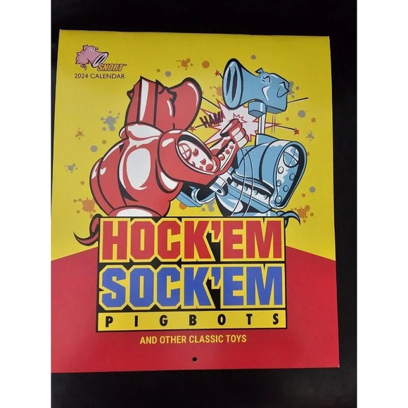 CISCO SNORT Calendar 2024 Snort Pig Hock'Em Sock'Em Pigbots Funny Wall Calendar - Picture 2 of 12